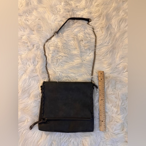 T-shirt and Jeans gray faux suede bag OS - Picture 6 of 6